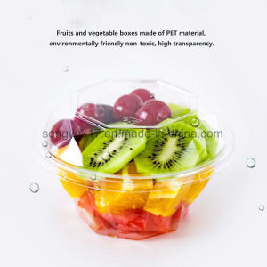 Diamond Cup Transparent Plastic Disposable Fruit Salad Box Blister Packaging